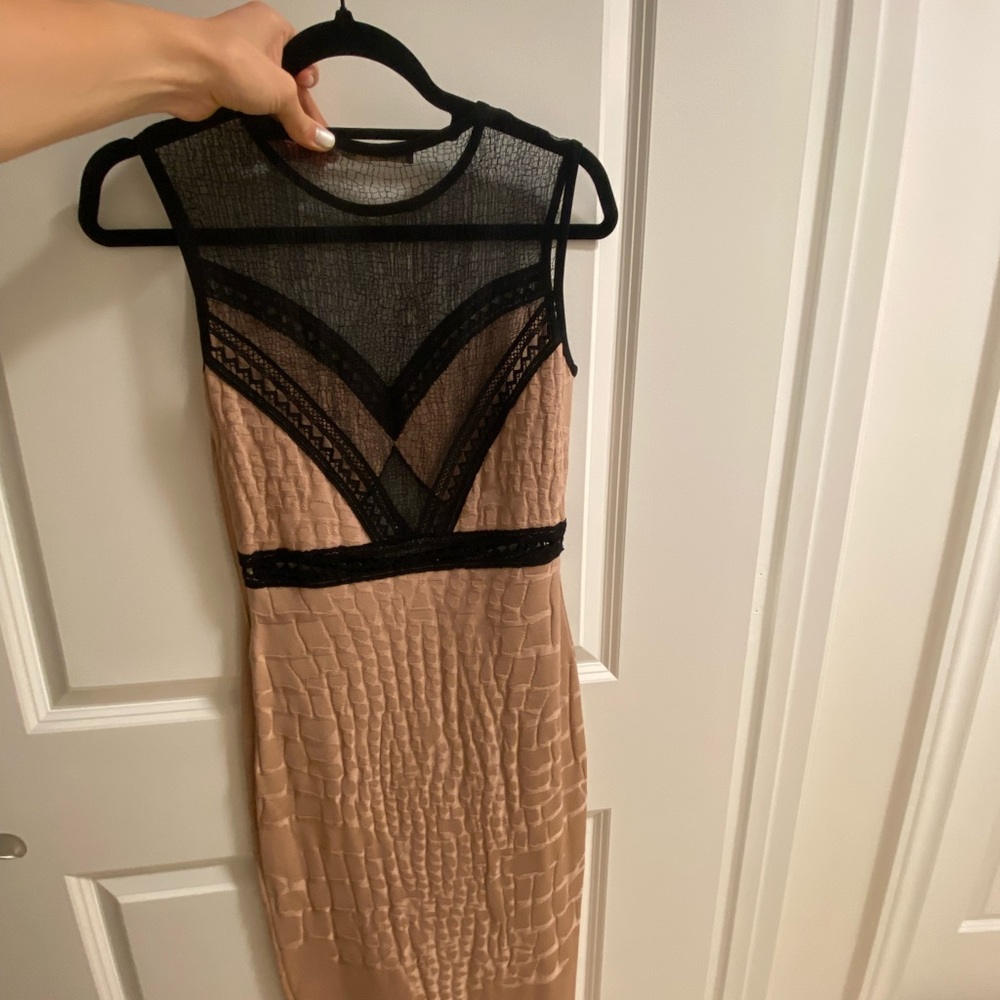 Roberto Cavalli dress. Stretchy fabric. Sheer elements. Worn once.